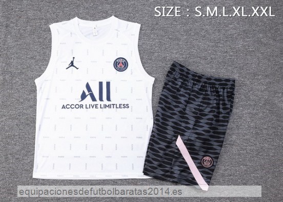 Nuevo Entrenamiento Sin Mangas Conjunto Completo Paris Saint Germain 23/24 Blanco Negro Rosa Baratas
